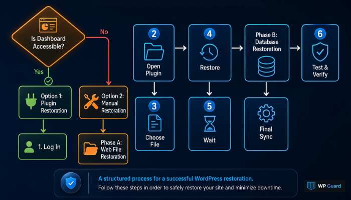 How to Restore WordPress from Backup Using a Backup Plugin or Manual Restoration