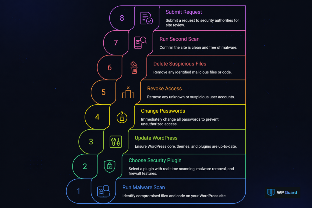 Malware Removal First, Then Blacklist Removal